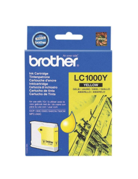 Tinteiro Brother LC1000Y Amarelo 6,5ml 400 Pág.