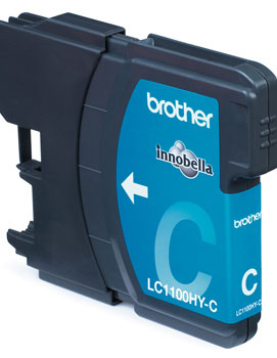 Tinteiro Brother LC1100HYC Azul 10,1ml 750 Pág.