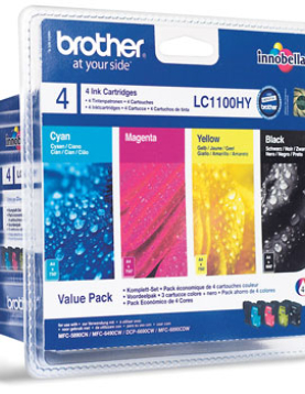 Pack Tinteiros Brother LC1100HYVALBP 4 Cores