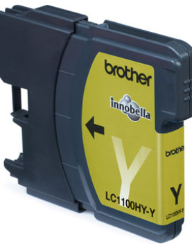 Tinteiro Brother LC1100HYY Amarelo 10,1ml 750 Pág.