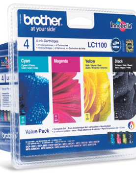 Pack Tinteiros Brother LC1100VALBP 4 Cores