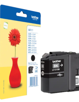 Tinteiro Brother LC121BK Preto 7,1ml 300 Pág.