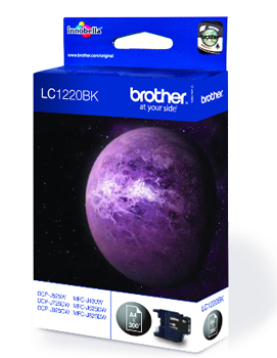 Tinteiro Brother LC1220BK Preto 7,8ml 300 Pág.