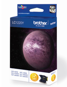 Tinteiro Brother LC1220Y Amarelo 4,8ml 300 Pág.