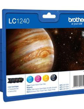 Pack Tinteiros Brother LC1240VALBP 4 Cores