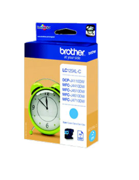 Tinteiro Brother LC125XLC Azul 13,1ml 1200 Pág.