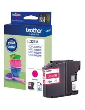 Tinteiro Brother LC221M Magenta 3,9ml 260 Pág.