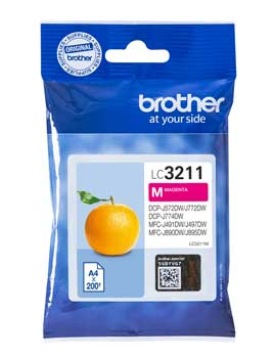 Tinteiro Brother LC3211M Magenta 200 Pág.
