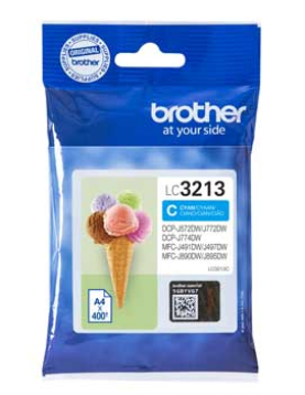 Tinteiro Brother LC3213C Azul 400 Pág.