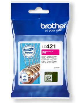 Tinteiro Brother LC421M Magenta 200 Pág.