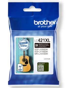 Tinteiro Brother LC421XLBK Preto 500 Pág.