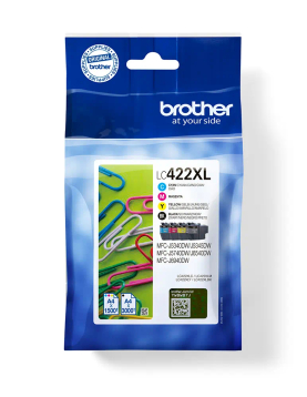 Pack Tinteiros Brother LC422XLVAL 4 Cores 3000/1500 Pág.