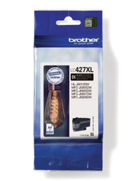 Tinteiro Brother LC427XLBK Preto 6000 Pág.