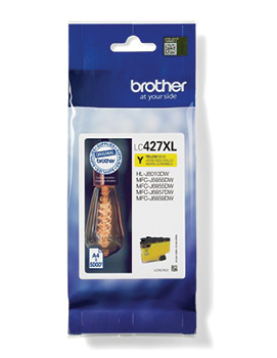 Tinteiro Brother LC427XLY Amarelo 5000 Pág.