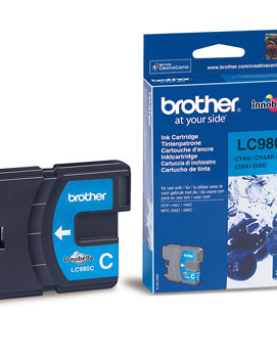 Tinteiro Brother LC980C Azul 4,8ml 260 Pág.