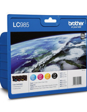 Pack Tinteiros Brother LC985VALBP 4 Cores