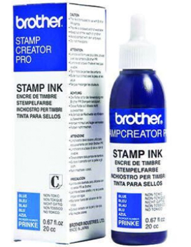 Tinta BROTHER Azul para Carimbos 20cc