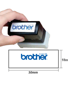Carimbo 18x50mm Vermelho Brother PR1850R6P 6un