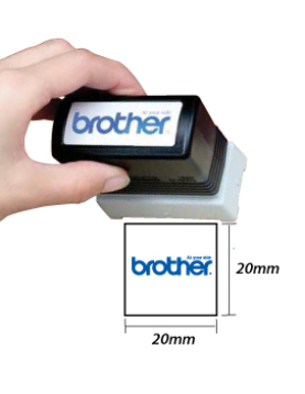 Carimbo 20x20mm Verde Brother PR2020G6P 6un