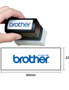 Carimbo 22x60mm Preto Brother PR2260B6P 6un