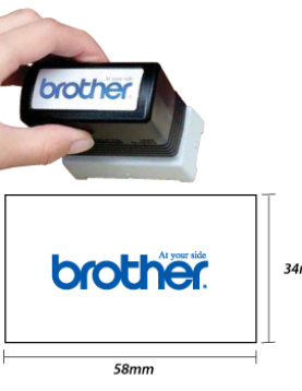 Carimbo 34x58mm Vermelho Brother PR3458R6P 6un