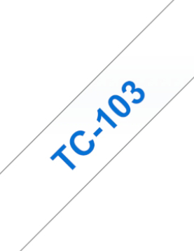 Fita Laminada 12mmx7,7mts Transparente/Azul