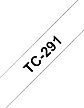 Fita Laminada 09mmx7,7mts Branco/Preto