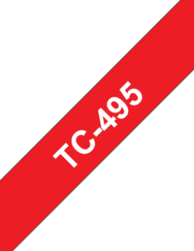 Fita Laminada 09mmx7,7mts Vermelho/Branco