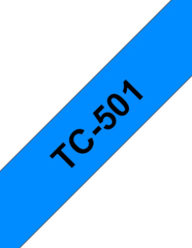 Fita Laminada 12mmx7,7mts Azul/Preto