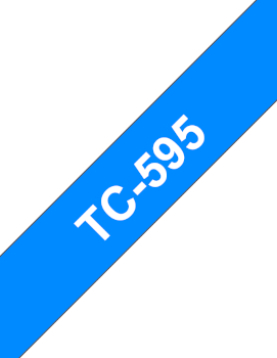 Fita Laminada 09mmx7,7mts Azul/Branco
