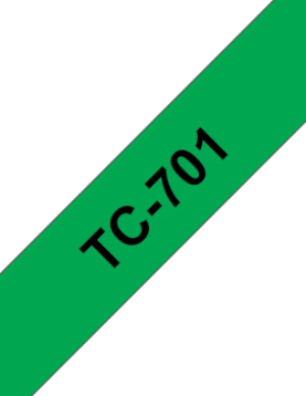 Fita Laminada 12mmx7,7mts Verde/Preto
