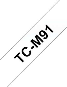 Fita Laminada 9mmx7,7mts Transparente/Preto