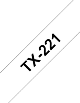 Fita Laminada 09mmx15mts Branco/Preto