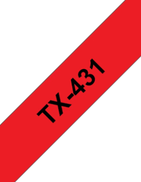 Fita Laminada 12mmx15mts Vermelho/Preto