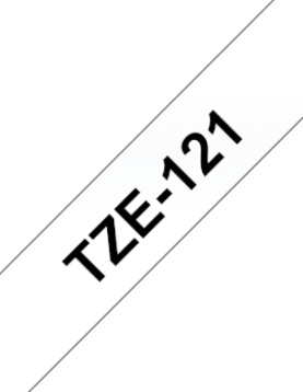 Fita Laminada 09mmx8mts Transparente/Preto