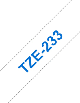 Fita Laminada 12mmx8mts Branco/Azul