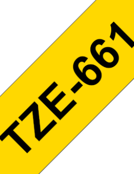 Fita Laminada 36mmx8mts Amarelo/Preto