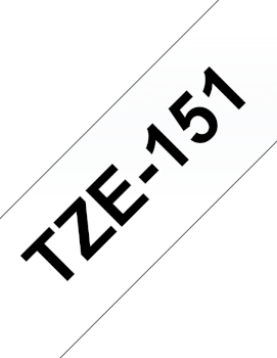 Fita Laminada 24mmx8mts Transparente/Preto