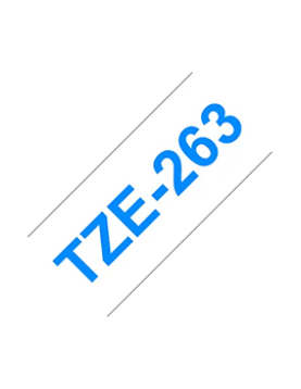Fita Laminada 36mmx8mts Branco/Azul