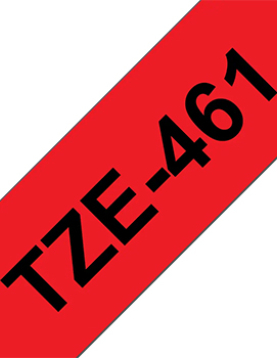 Fita Laminada 36mmx8mts Vermelho/Preto