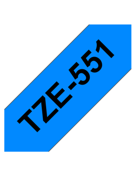 Fita Laminada 24mmx8mts Azul/Preto