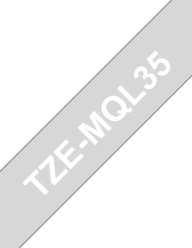 Fita Laminada 12mmx5mts Cinza Claro/Branco Mate