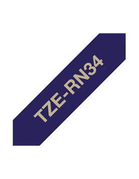 Fita Tecido Não Adesiva 12mmx4mts Azul Marinho/Ouro