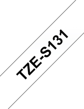 Fita Laminada SuperAdesiva 12mmx8mts Transparente/Preto