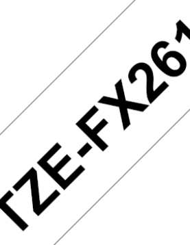 Fita Laminada Flexivel 36mmx8mts Branco/Preto