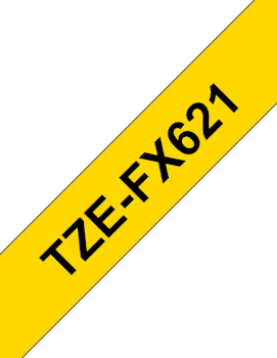 Fita Laminada Flexivel 09mmx8mts Amarelo/Preto