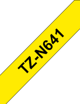 Fita Não Laminada 18mmx8mts Amarelo/Preto