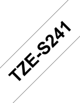 Fita Laminada SuperAdesiva 18mmx8mts Branco/Preto