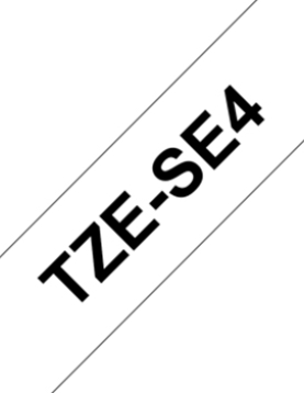 Fita Laminada Segurança 18mmx8mts Branco/Preto