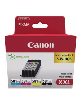 Pack Tinteiros Canon 581XXL 4 Cores 1998C007